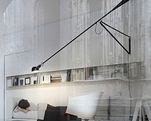 fjghkhk Flos-265 long arm wall lamp