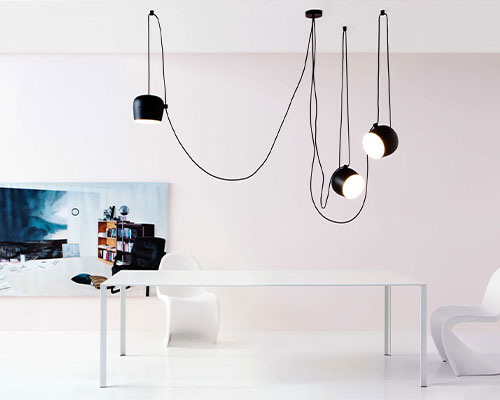 gkhjkhj Flos-Aim Drum Chandelier
