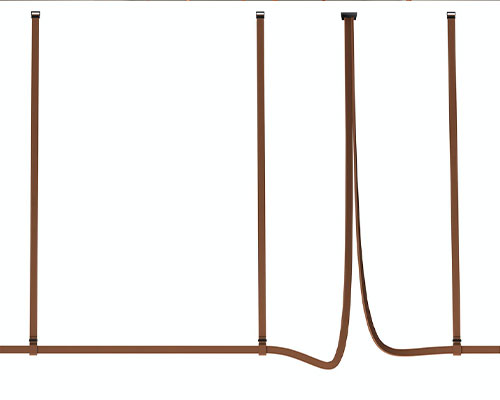 Flos-Wireline Vertical Belt Chandelier