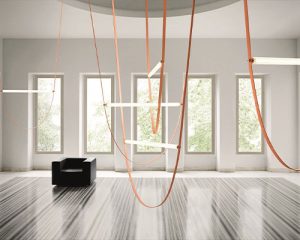 hhhg Flos-Wireline Vertical Belt Chandelier