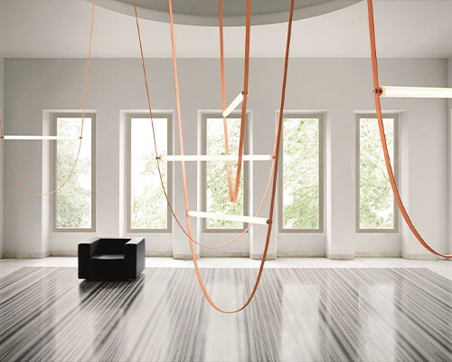 Flos-Wireline Vertical Belt Chandelier